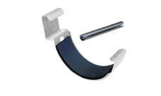 Соединитель желоба белый